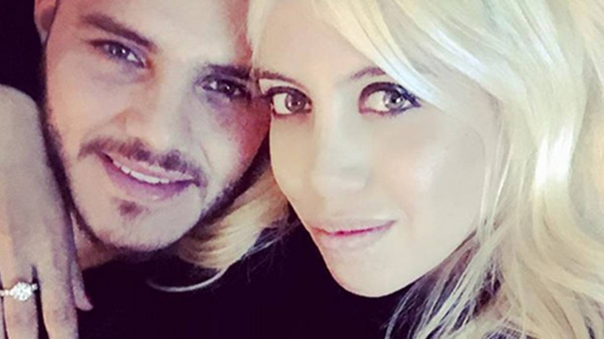 Mauro Icardi y Wanda Nara en una imagen de Instagram.