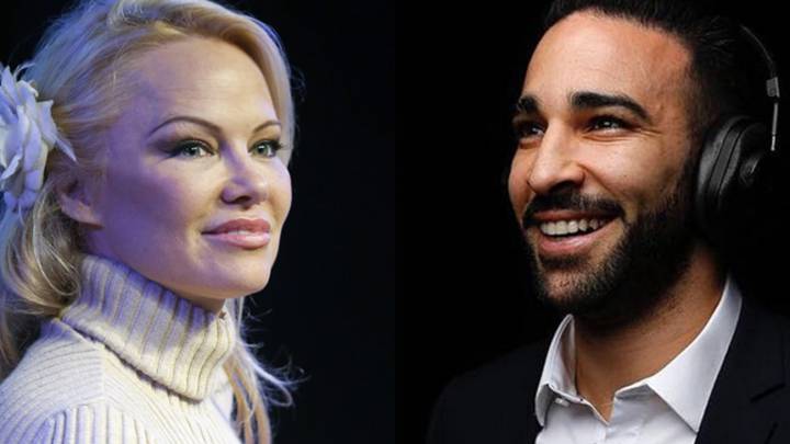 Pamela Anderson y Adil Rami.