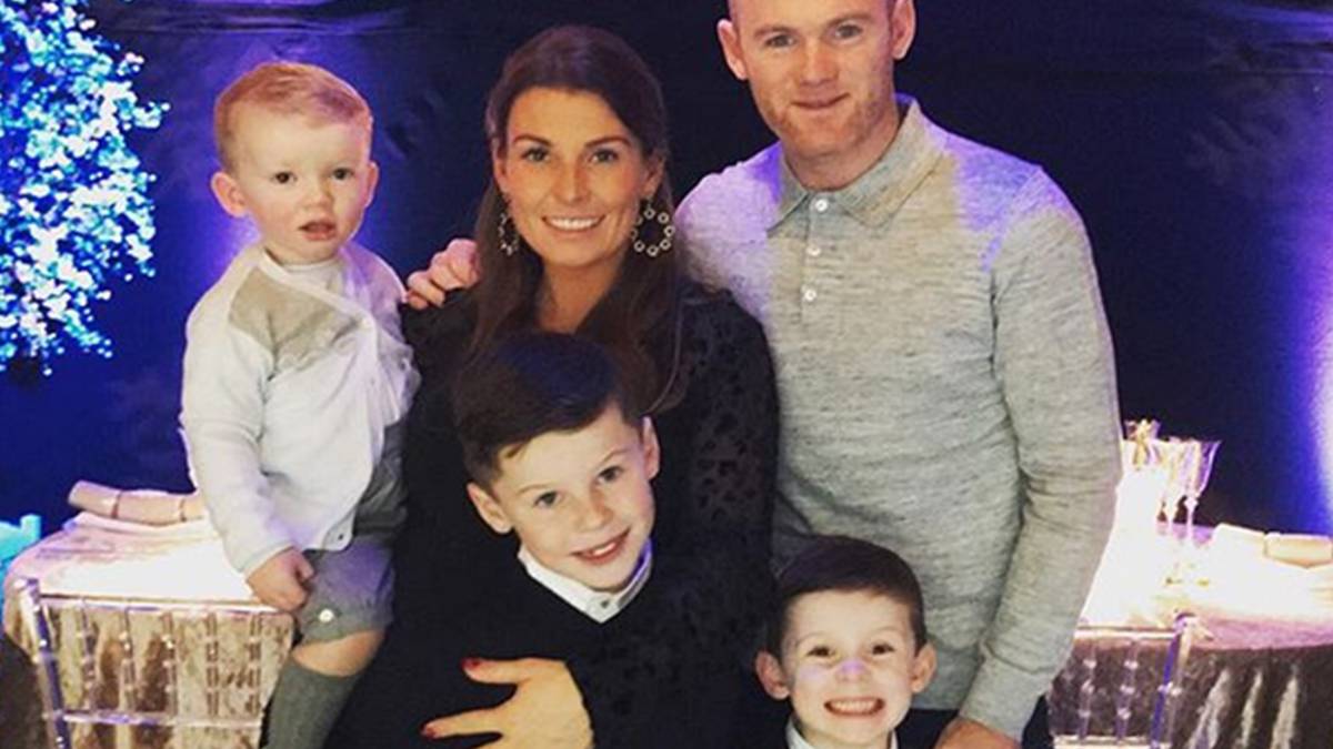 Wayne y Coleen Rooney junto a sus hijos.