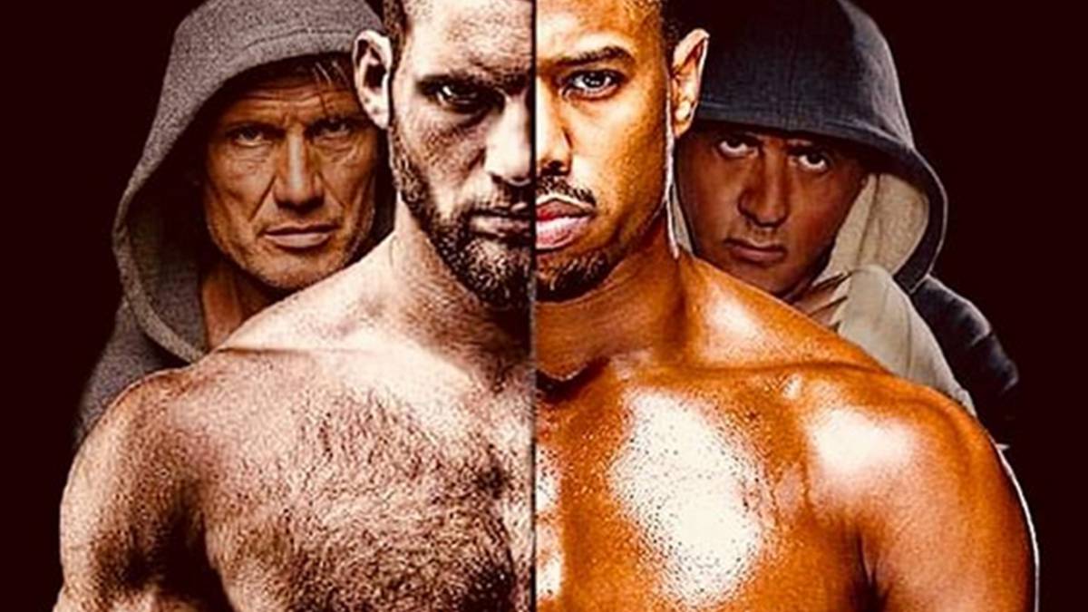 Póster de Creed II hecho por un fan y compartido por Stallone en redes sociales.