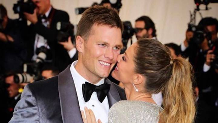 Tom Brady y Gisele Bündchen en la gala MET. Foto Instagram @gisele