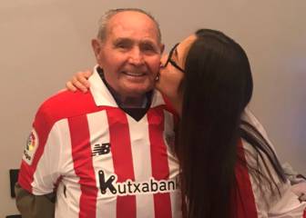 El Athletic cumple el sueño de un hincha de 90 años gracias a un tuit de su nieta