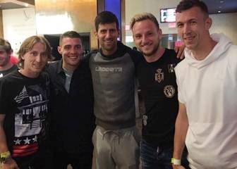 Modric, Rakitic y Kovacic, en la NBA con Djokovic