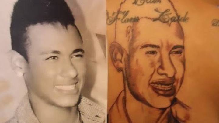 El tatuaje "fallido" de Neymar en la espalda de una mujer