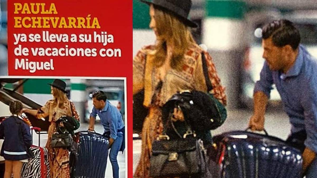 Paula Echevarría y su hija, de puente con Miguel Torres