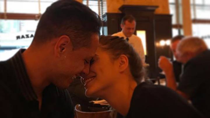 Andrea Duro y Chicharito en una imagen de Instagram.