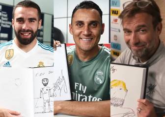 Keylor Navas, Carvajal y Klopp también se dibujan antes de la final de Kiev