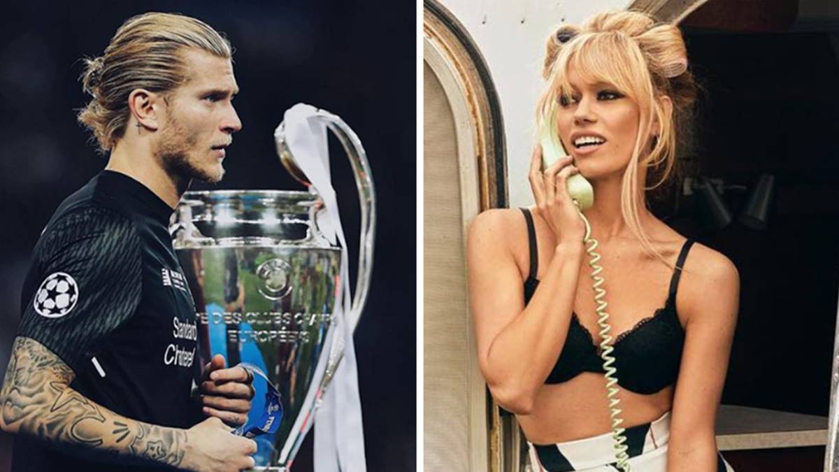 Imágenes del portero Loris Karius delante de la Copa de Europa antes de la final entre el Real Madrid y el Liverpool y de la presentadora Patricia Conde posando como modelo. Fotos Instagram