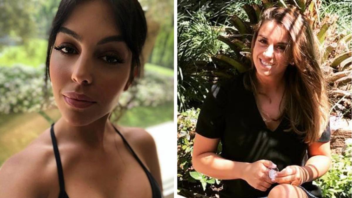 Imágenes de Georgina Rodríguez y de Erika Choperena, las parejas de Cristiano Ronaldo y Antoine Griezmann respectivamente. Fotos Instagram