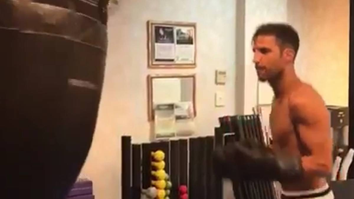 Cesc aparece boxeando y Casillas le devuelve el troleo