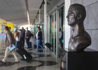Así luce el nuevo busto de Cristiano en el Aeropuerto de Madeira