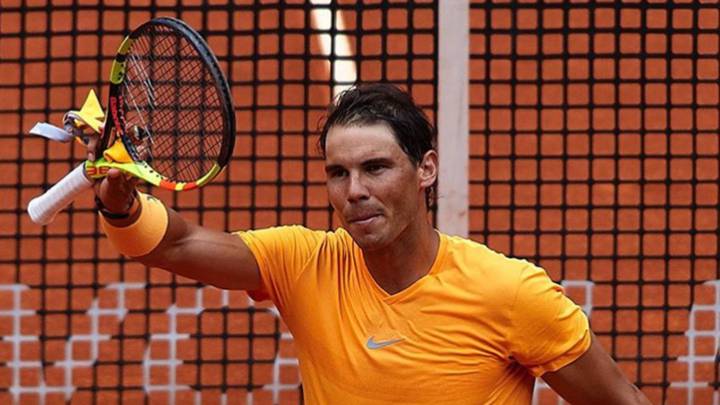 Rafa Nadal saludando al terminar un partido de tenis. Foto Instagram @rafaelnadal