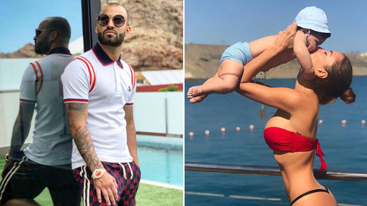 Imágenes de Jesé Rodríguez y de Aurah Ruiz con su hijo Nyan. Fotos Instagram