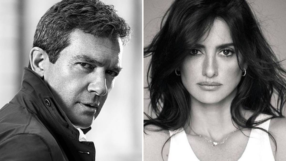 Imágenes de los actores españoles Antonio Banderas y Penélope Cruz.