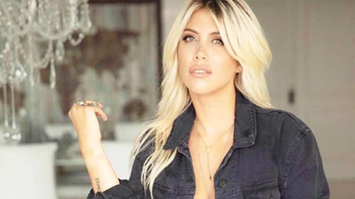 Wanda Nara cono cazadora vaquera en una imagen subida a Instagram.