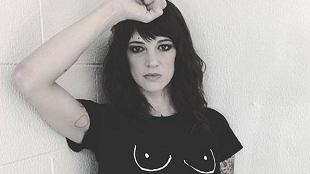 Asia Argento en una imagen de su cuenta de Instagram.