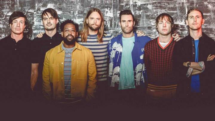 Imagen de todos los componentes del grupo de pop-rock estadounidense Maroon 5. Foto Facebook @maroon5