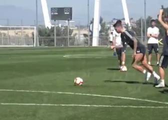 Pique entre Sergio Ramos y James Rodríguez por ver quién tira mejor las faltas