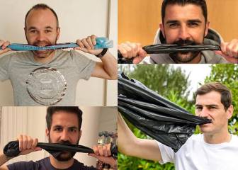 Nuevo ‘Challenge’ de los futbolistas: una bolsa de plástico en la boca