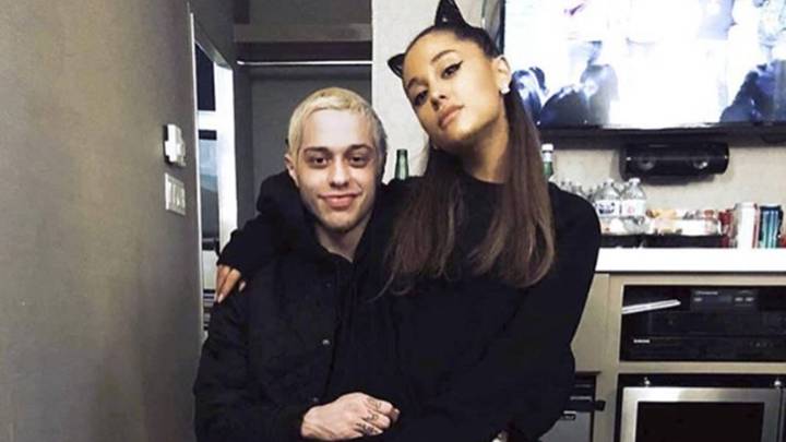 Ariana Grande y Pete Davidson. Foto Instagram