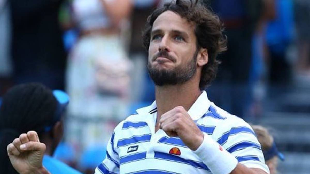 Feliciano López celebrando un triunfo. Foto Instagram @felilopezoficial