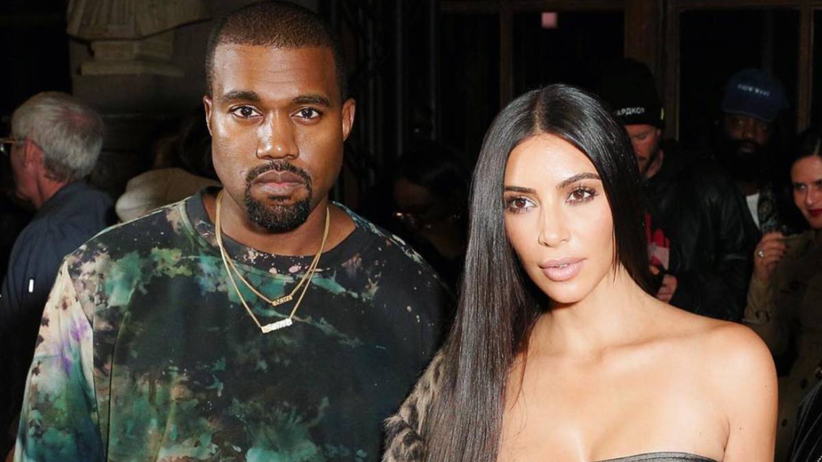 Kanye West y Kim Kardashian. Foto Instagram @kanyewestt_official