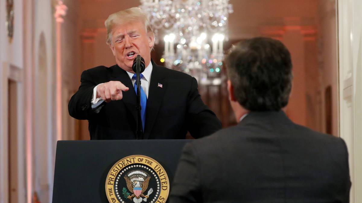 Trump se encara con un periodista de la CNN: "Eres una persona terrible"