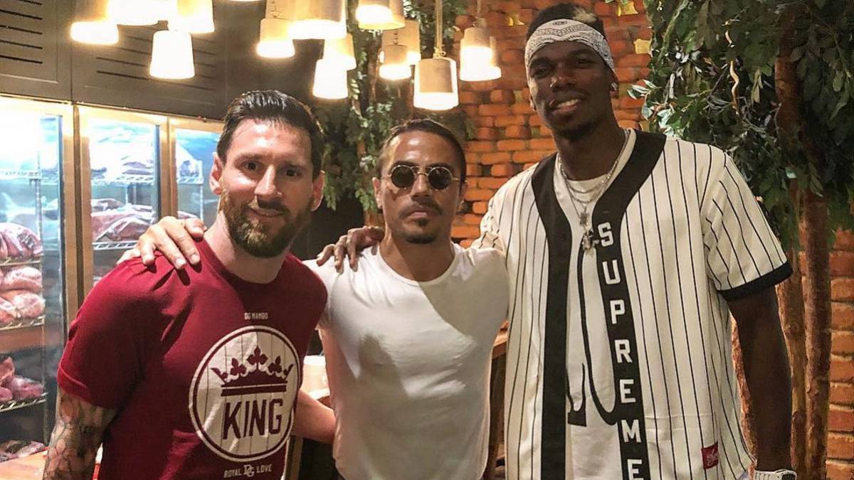 Messi hooks up with Pogba on holiday in Dubai
