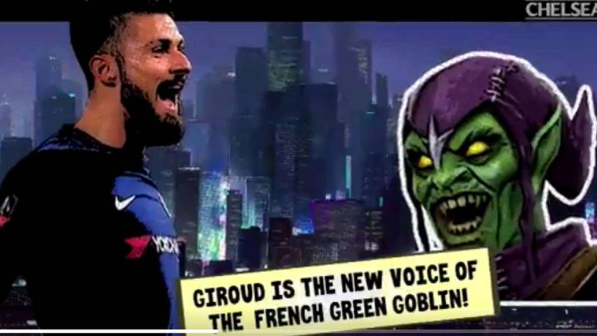 Giroud se convierte en supervillano en la próxima entrega de SpiderMan
