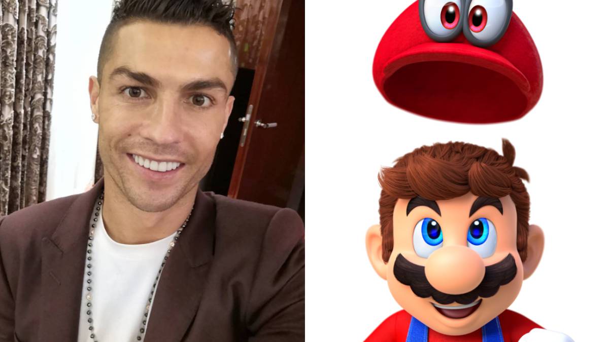 Cristiano Ronaldo y Super Mario.
