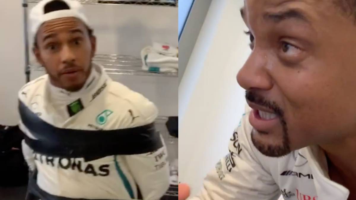 Will Smith secuestra a Lewis Hamilton.