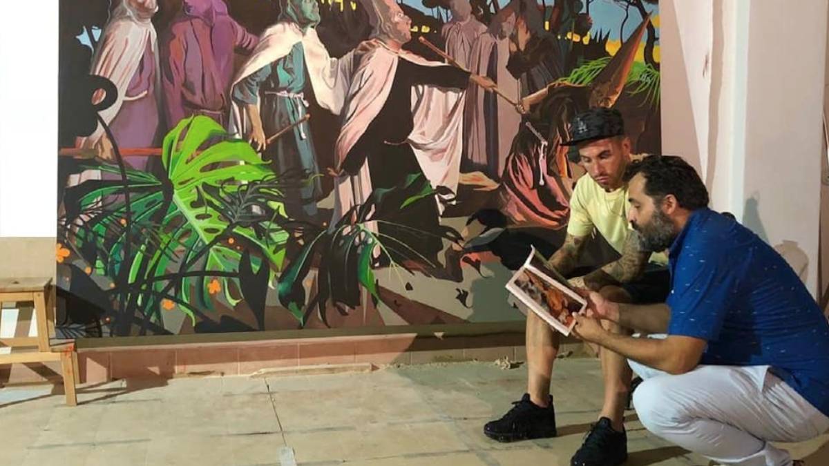 Sergio Ramos se pasa a la pintura