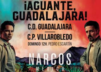 La serie 'Narcos' aterriza hoy en el Guadalajara-Villarrobledo