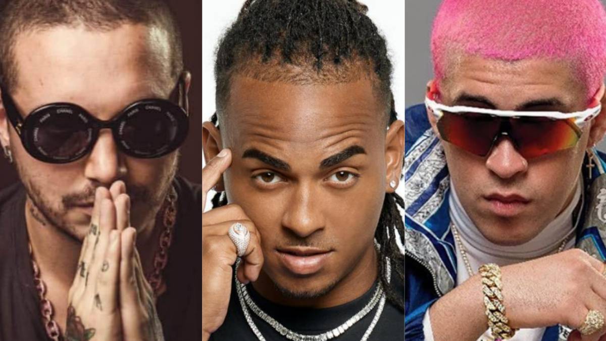 J. Balvin, Ozuna y Bad Bunny.