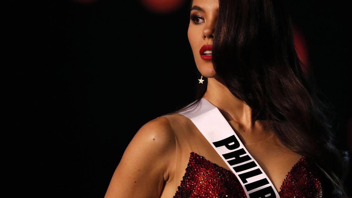 Catriona Gray antes de ser elegida Miss Universo 2018.