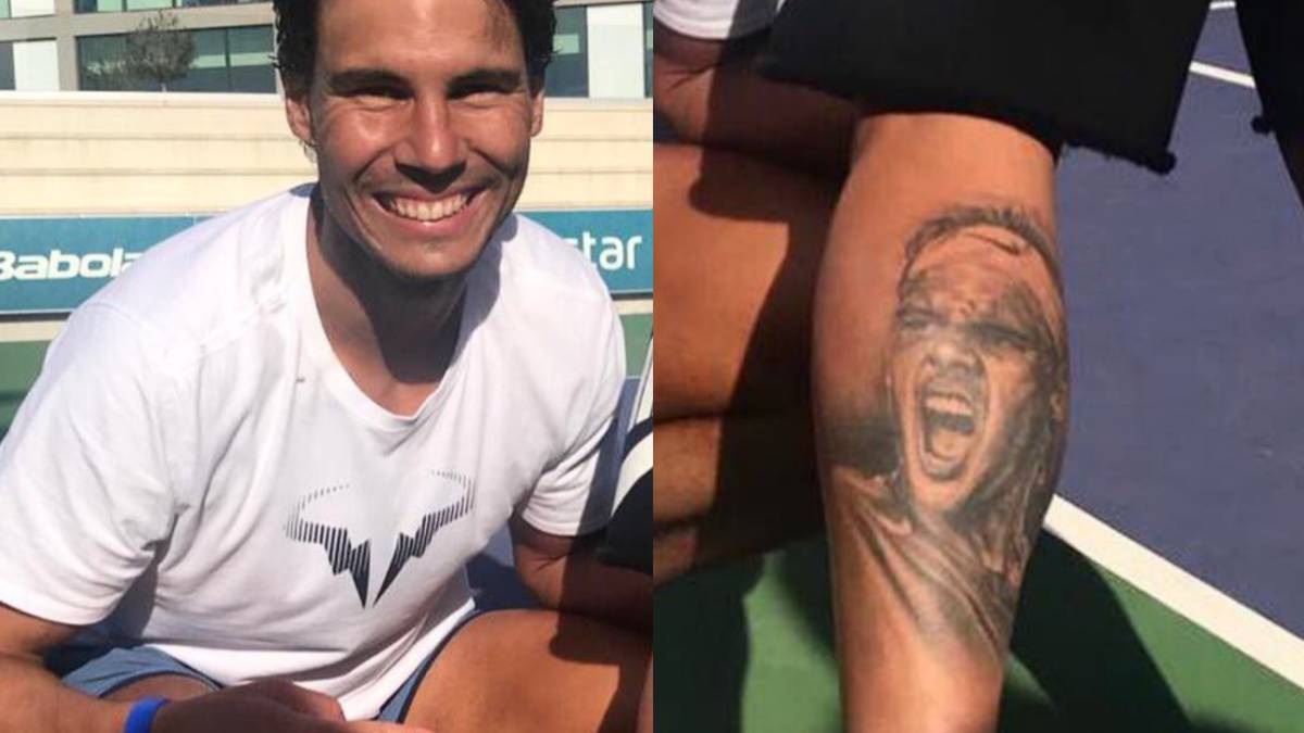 Nadal, sorprendido con el tatuaje de un futbolista portugués