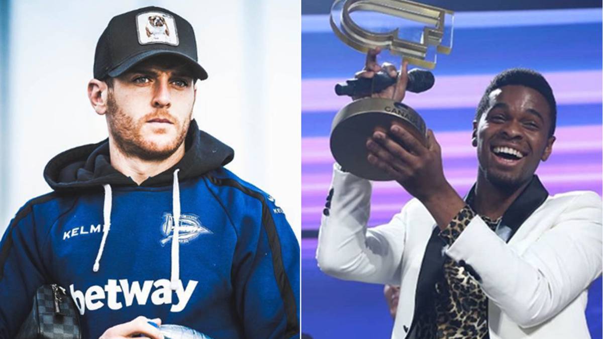 Imágenes del futbolista Ibai Gómez con el chandal del Alavés y de Famous al proclamarse ganador de Operación Triunfo 2018. Fotos Instagram