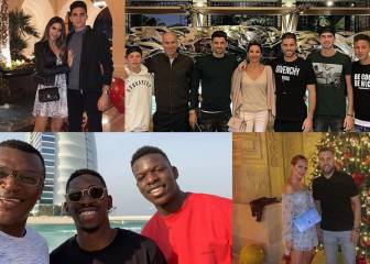 Dubái: el paraíso navideño de los futbolistas y sus parejas; Alba, Busquets, Bartra...