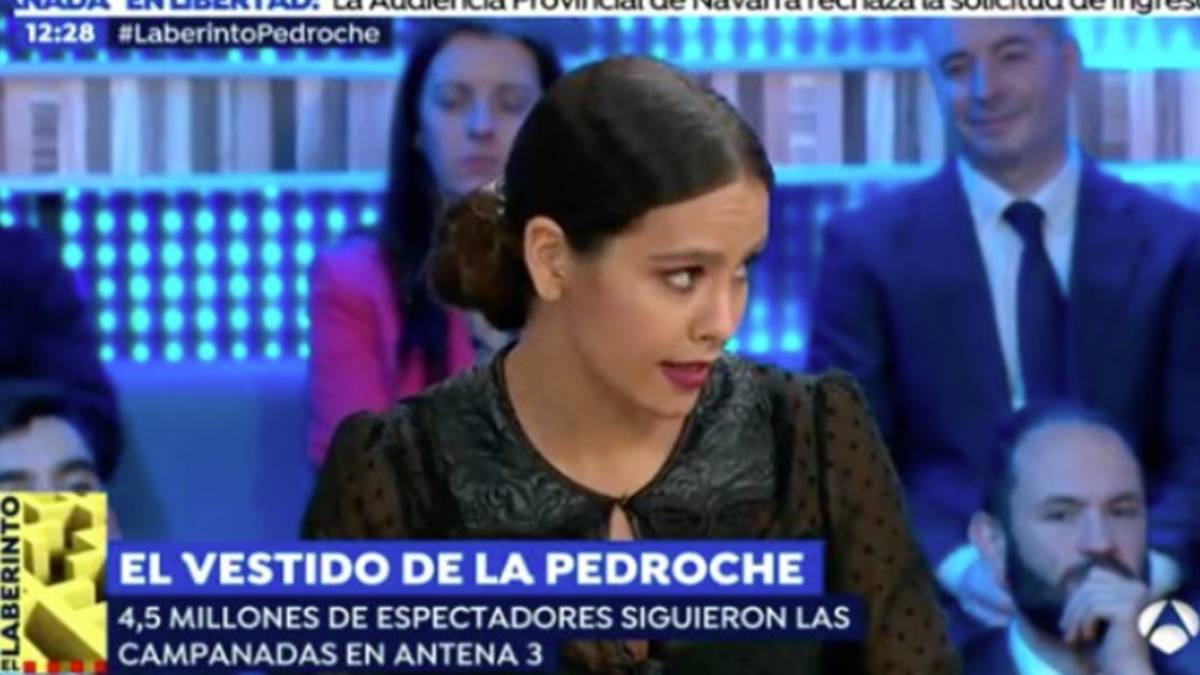 Cristina Pedroche en su tensa visita a "Espejo Público" el 3 de enero de 2019
