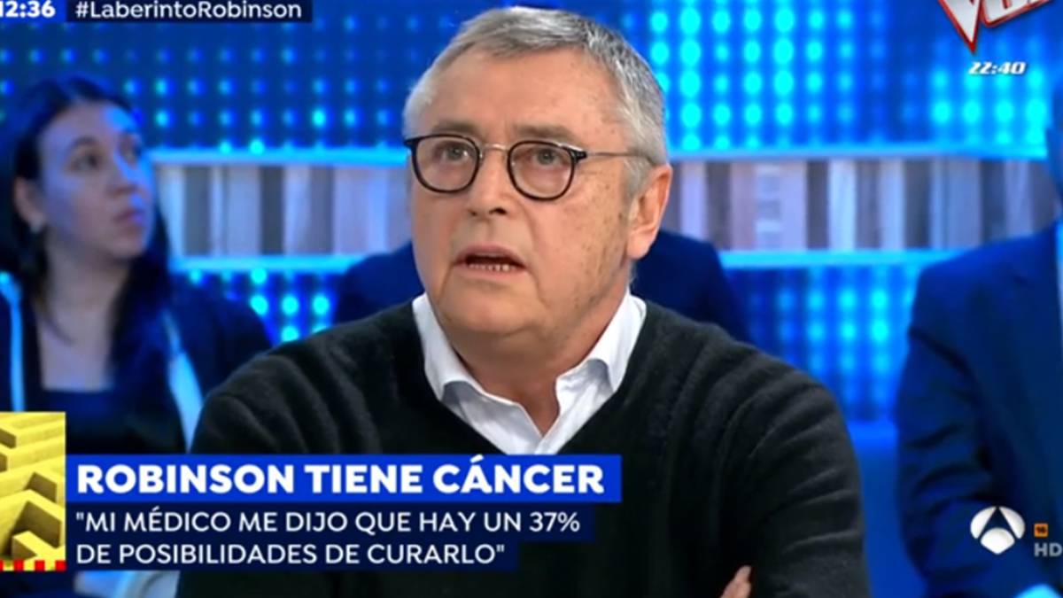 El exfutbolista y comentarista británico Michael Robinson durante una entrevista sobre su cáncer en "Espejo Público" el 7 de enero de 2019. Foto: Captura Antena 3