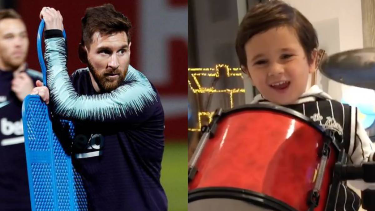 El 'drama' de Messi al descubrir el regalo de Luis Suárez a su hijo