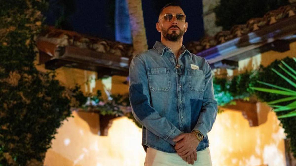 El futbolista francés Karim Benzema en la fiesta sorpresa que le organizaron en Miami por su 31º cumpleaños. Foto Instagram @lunazulmiami