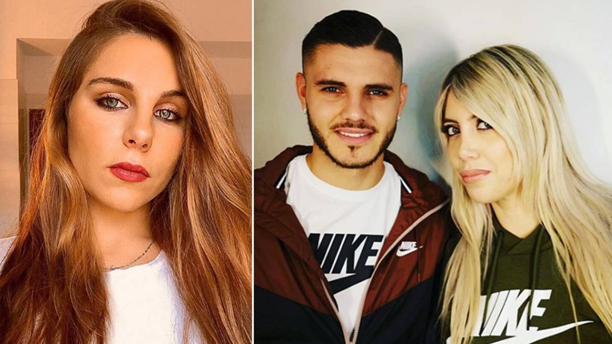 Imágenes de Ivana Icardi, hermana del futbolista Mauro Icardi, y de Mauro Icardi con su mujer y representante, Wanda Nara. Fotos Instagram