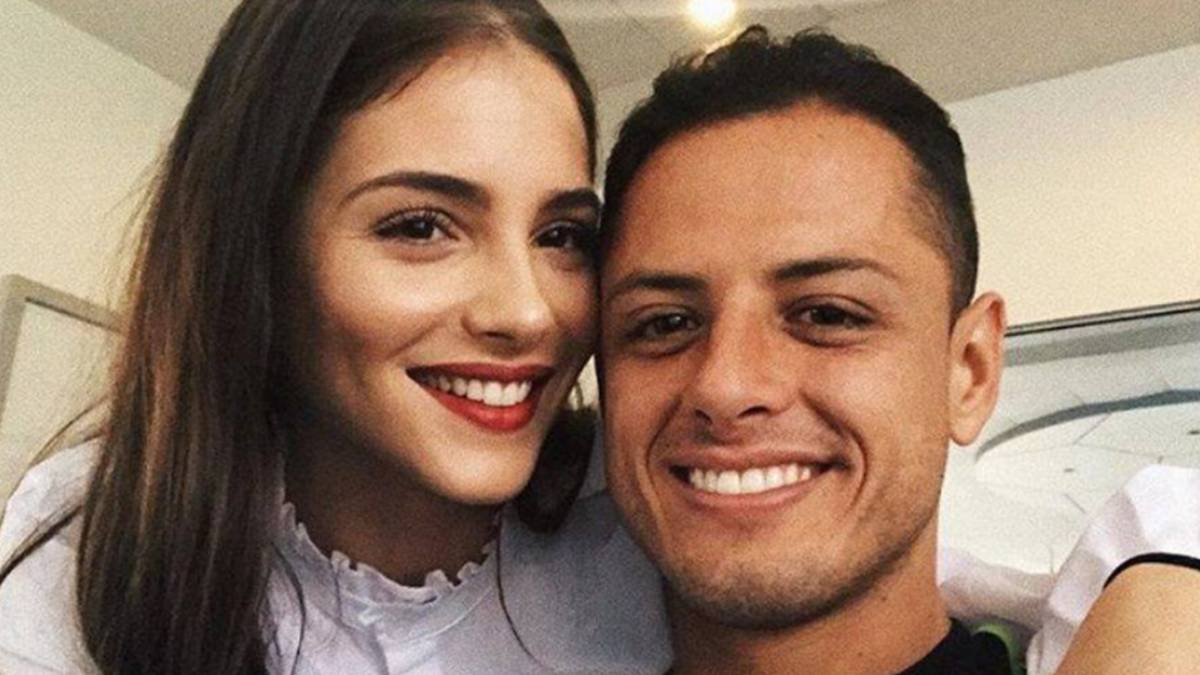 La actriz española Andrea Duro con el futbolista mexicano Chicharito cuando eran pareja. Foto Facebook