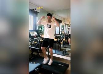 El baile de Cristiano en la cinta que acabó con susto: ¡resbalón!