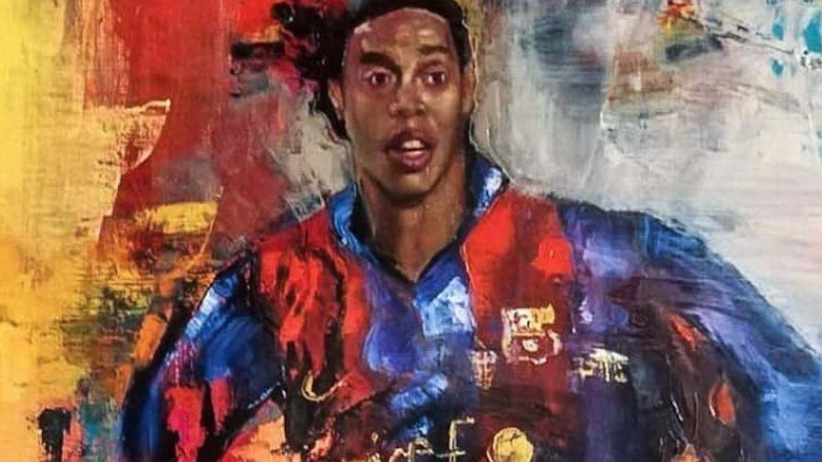 Cuadro de Ronaldinho.