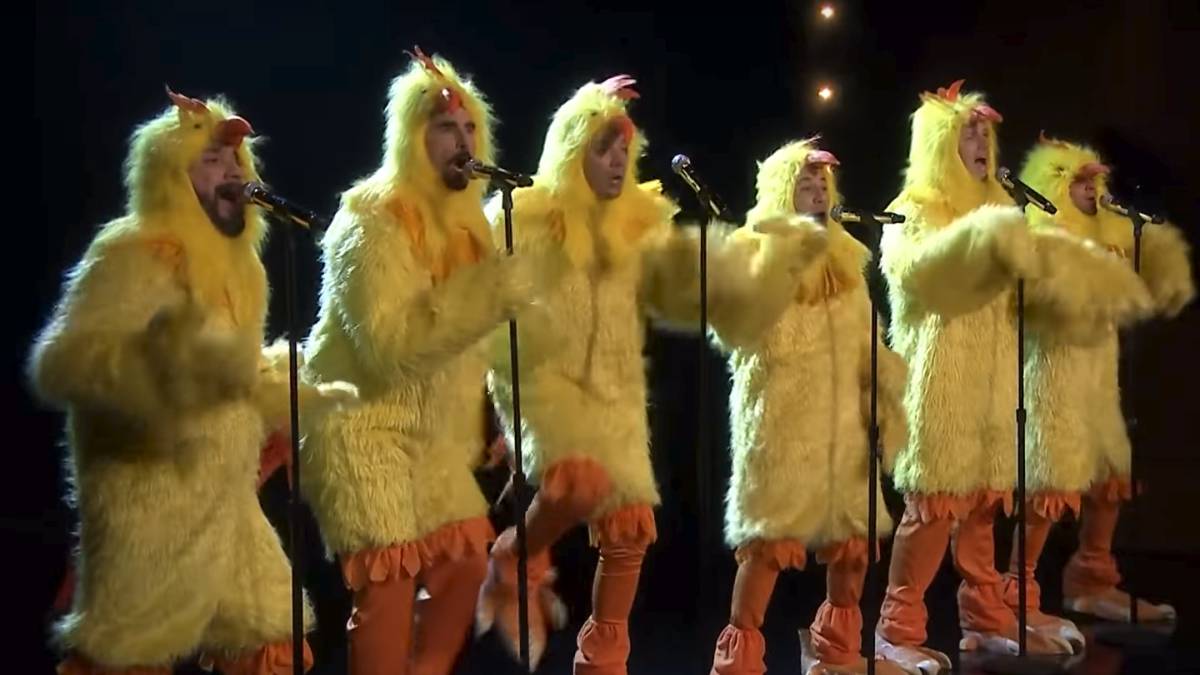 La cómica actuación de los Backstreet Boys disfrazados de patos