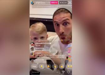 Está Ramos en directo y de repente aparece su hijo: vean qué momentazo tan tierno