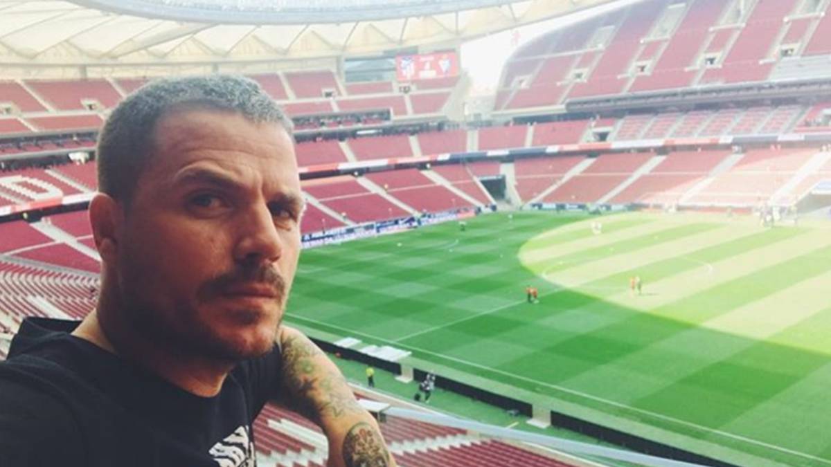El cantante Dani Martín en el Wanda Metropolitano.