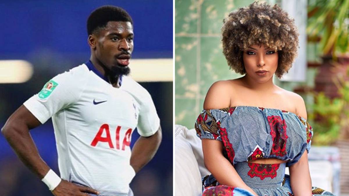 Imágenes del futbolista marfileño Serge Aurier y de su novia, la modelo estadounidense Hencha Voigt. Fotos Instagram